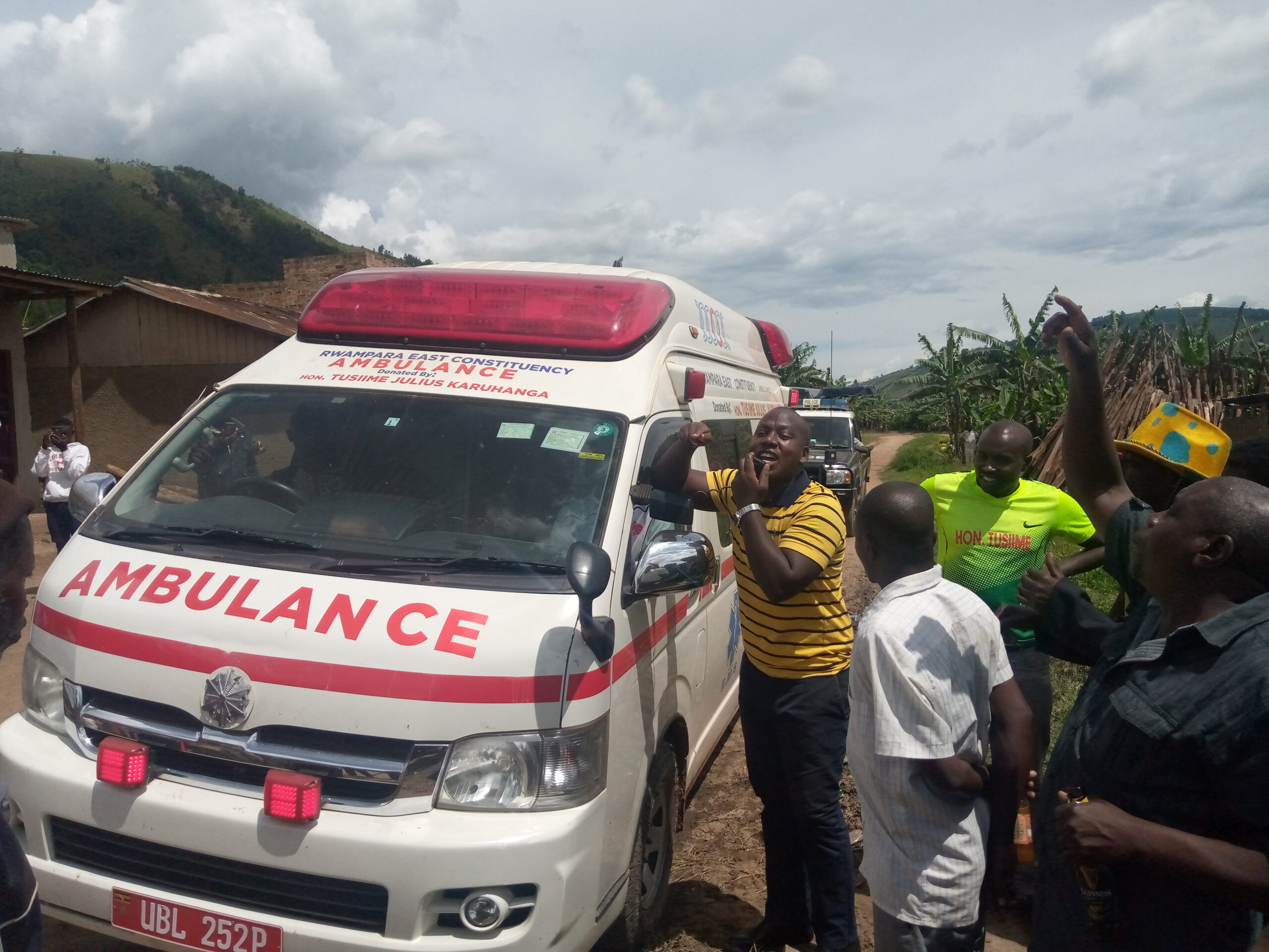 Health services boosted as MP Tusiime donates Ambulance to Rwampara East