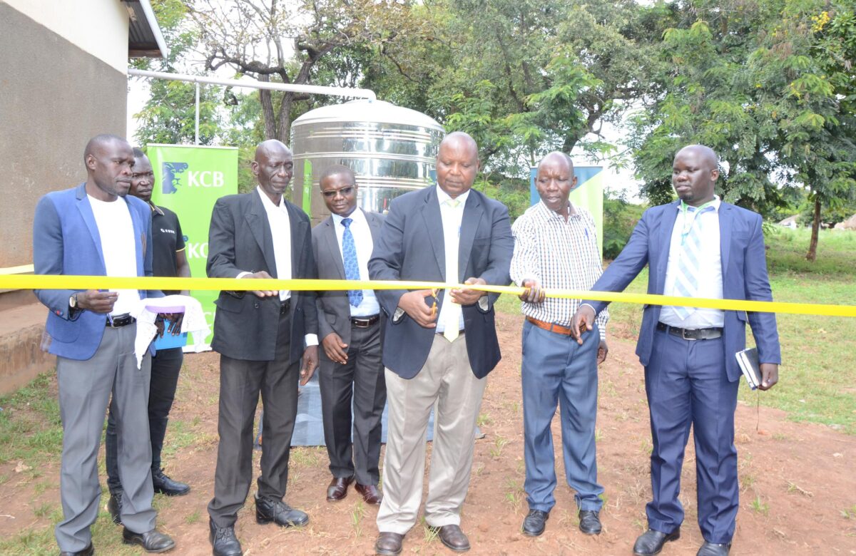 Way to go! KCB Bank Uganda commissions Ugx30m water harvesting project in Yumbe district