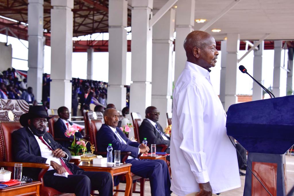 President Museveni  Preaches Peace At South Sudan Unified Forces First  Batch Graduation 