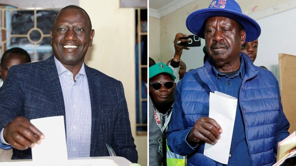 Kenya elections 2022: Raila Odinga And William Ruto In  Two Horse Race For President