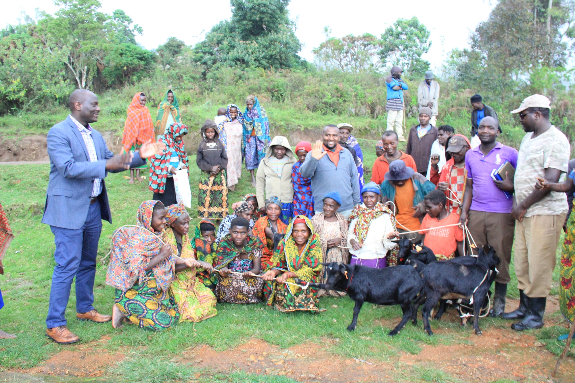 Tourists Donate Six Goats to Batwa Community
