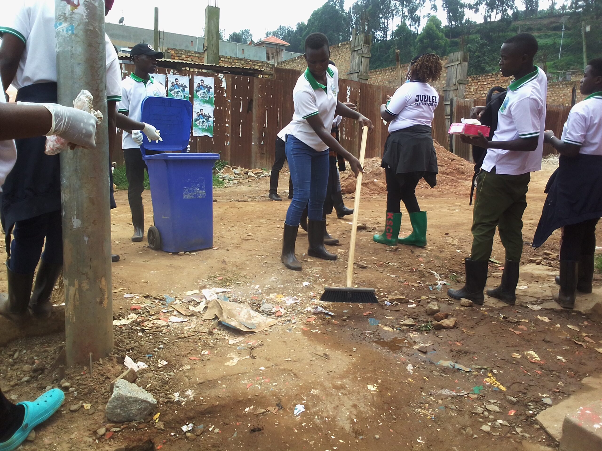 Kabale School Of Comprehensive Nursing Cleans Town Ahead Of Golden Jubilee Celebrations 