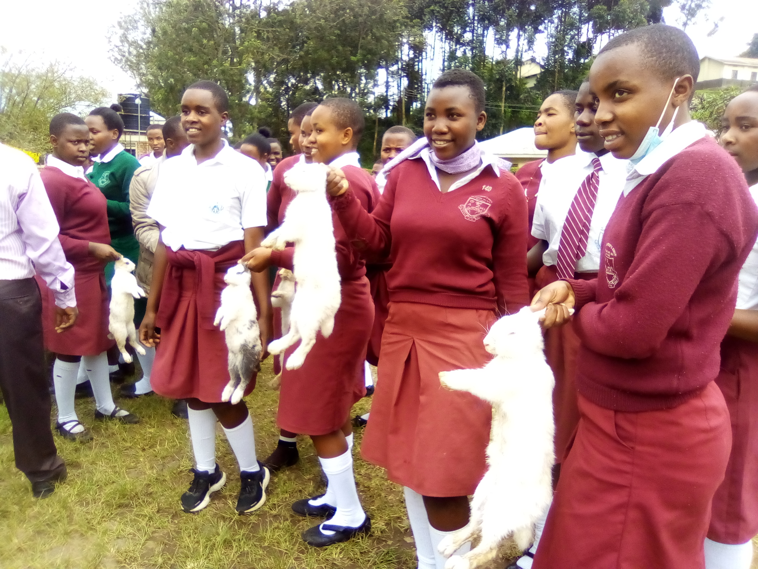 Gudie Leisure Farm Donates Eleven Rabbits to St. Gertrude Girls’ Voc. SS Agri-club