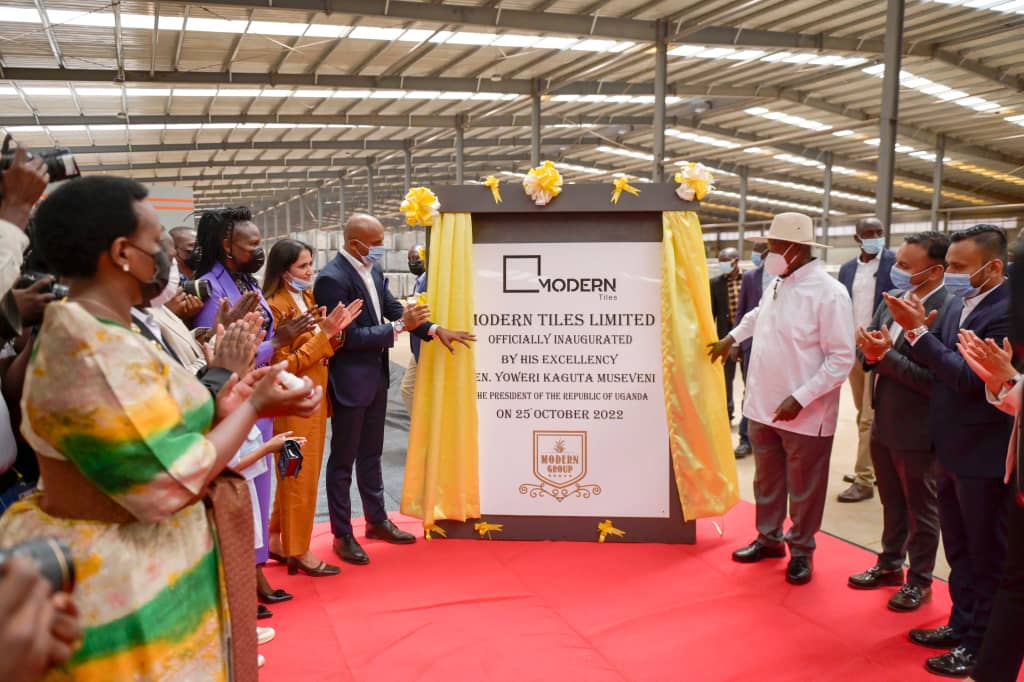 Museveni Commissions Modern Tiles Factory worth USD30m.