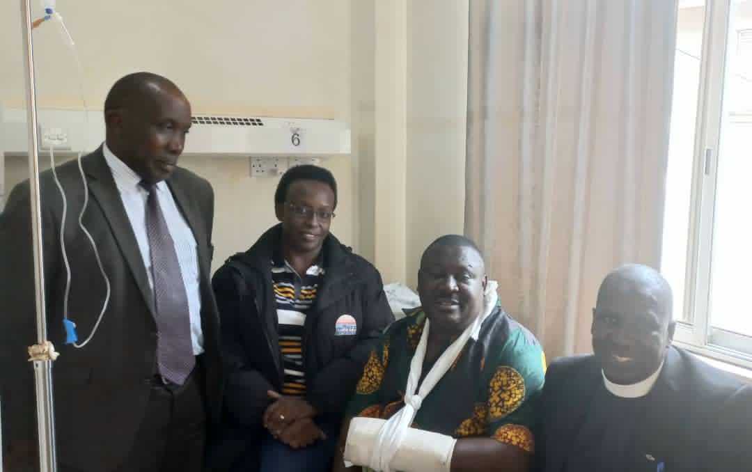 Bishop Akanjuna lauds Kabale RDC for good work done, prays for his full recovery