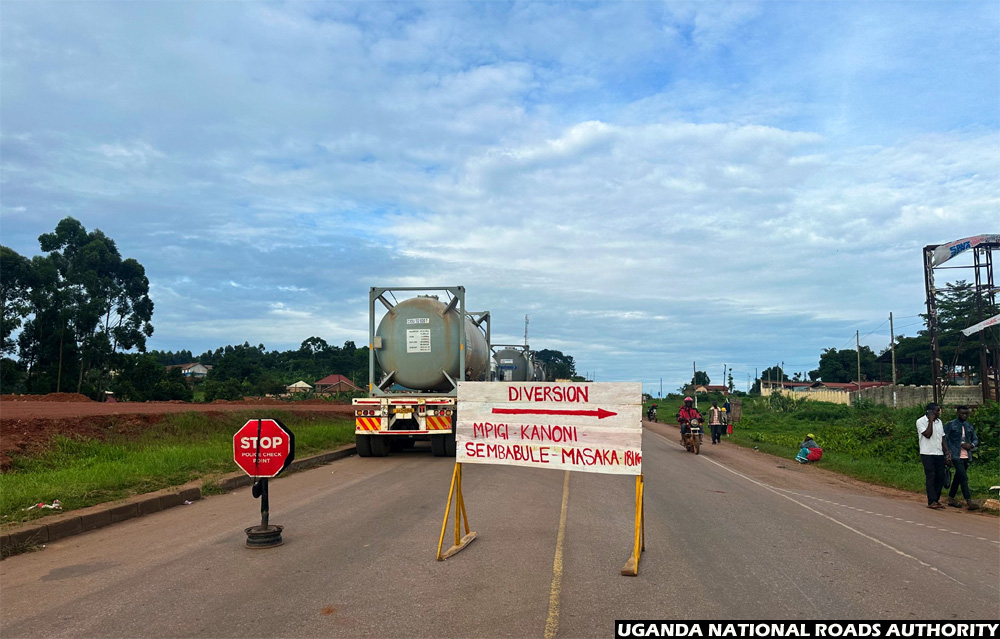 Use recommended diversion routes: UNRA advises motorist on k’la-Masaka road