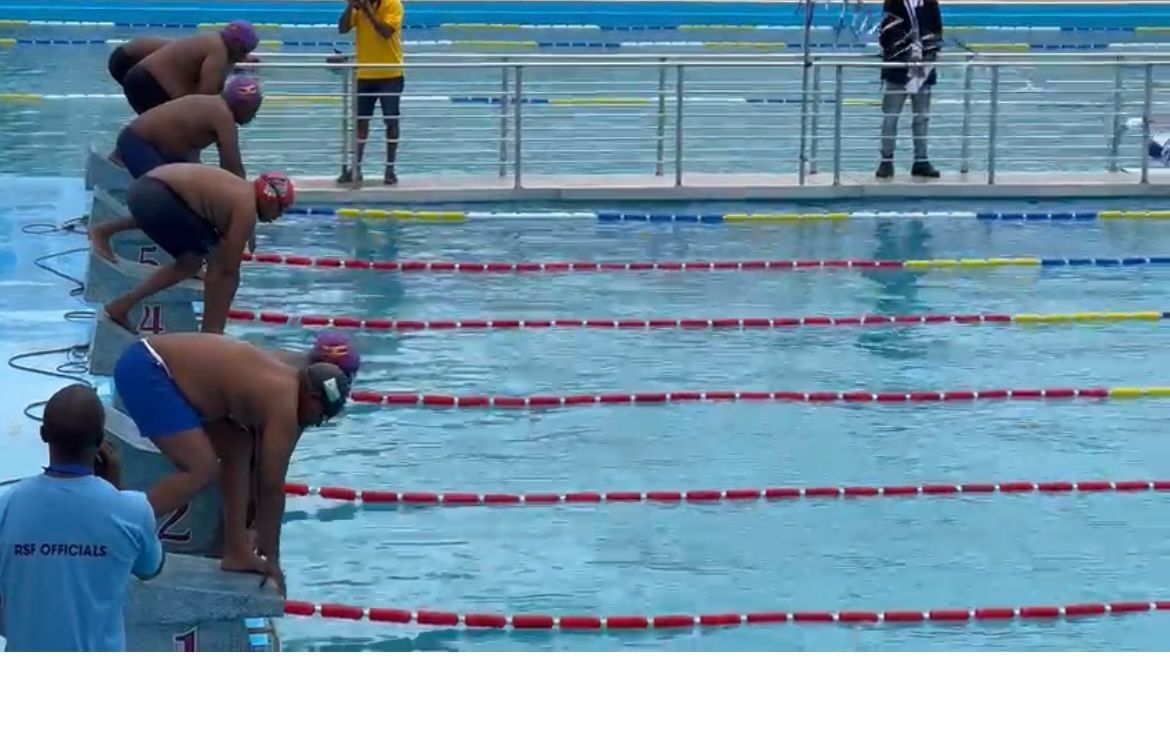 Uganda masters swimmers in action