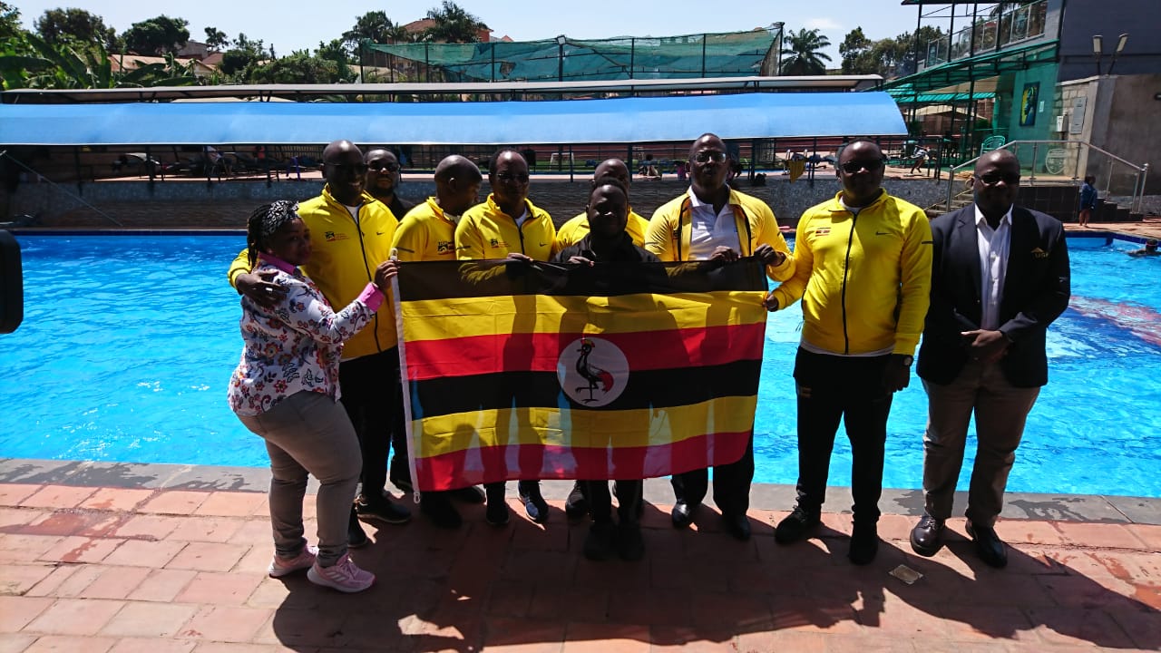 USF President Mwase flags off team Uganda masters swimming