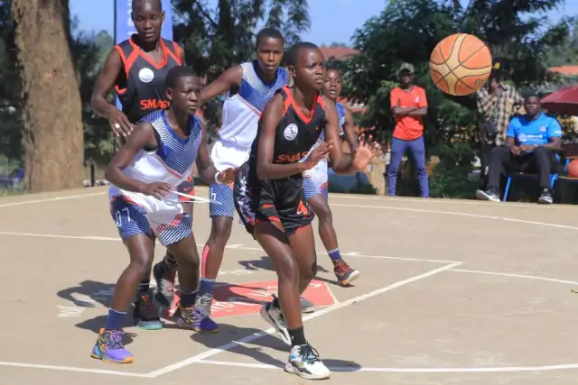 St Marys Kitende run riot over Janan School in girls basketball