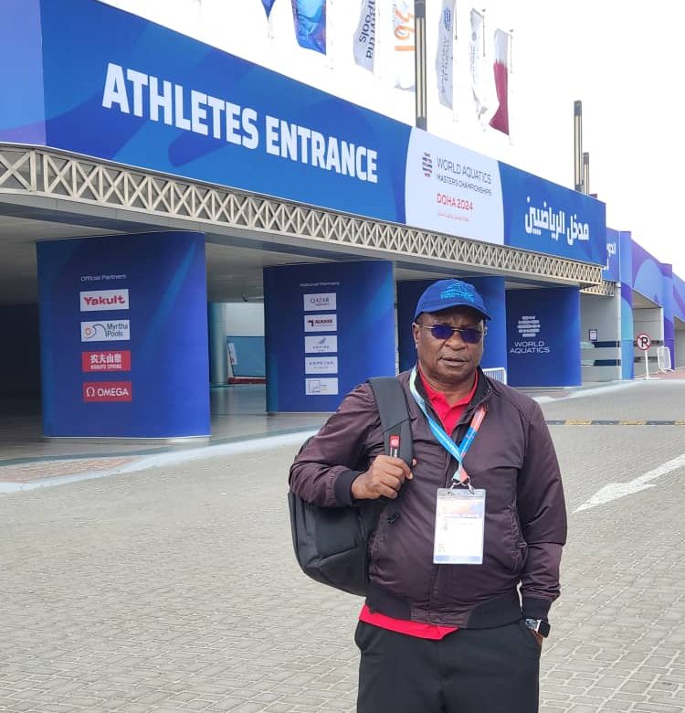 Uganda Masters swim team captain Peter Ssebanakitta in Doha
