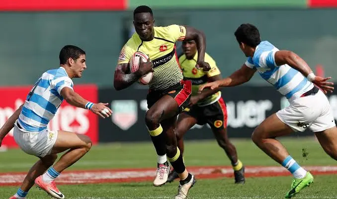Uganda’s Rugby 7s Teams arrive safely in Accra for Africa Games