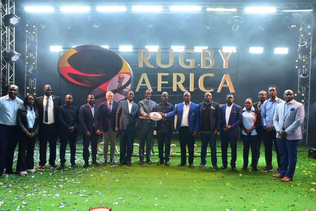Government Chief Whip and Ajuri County Member of Parliament Rt Hon Hamson Obua launch the Rugby Africa Cup