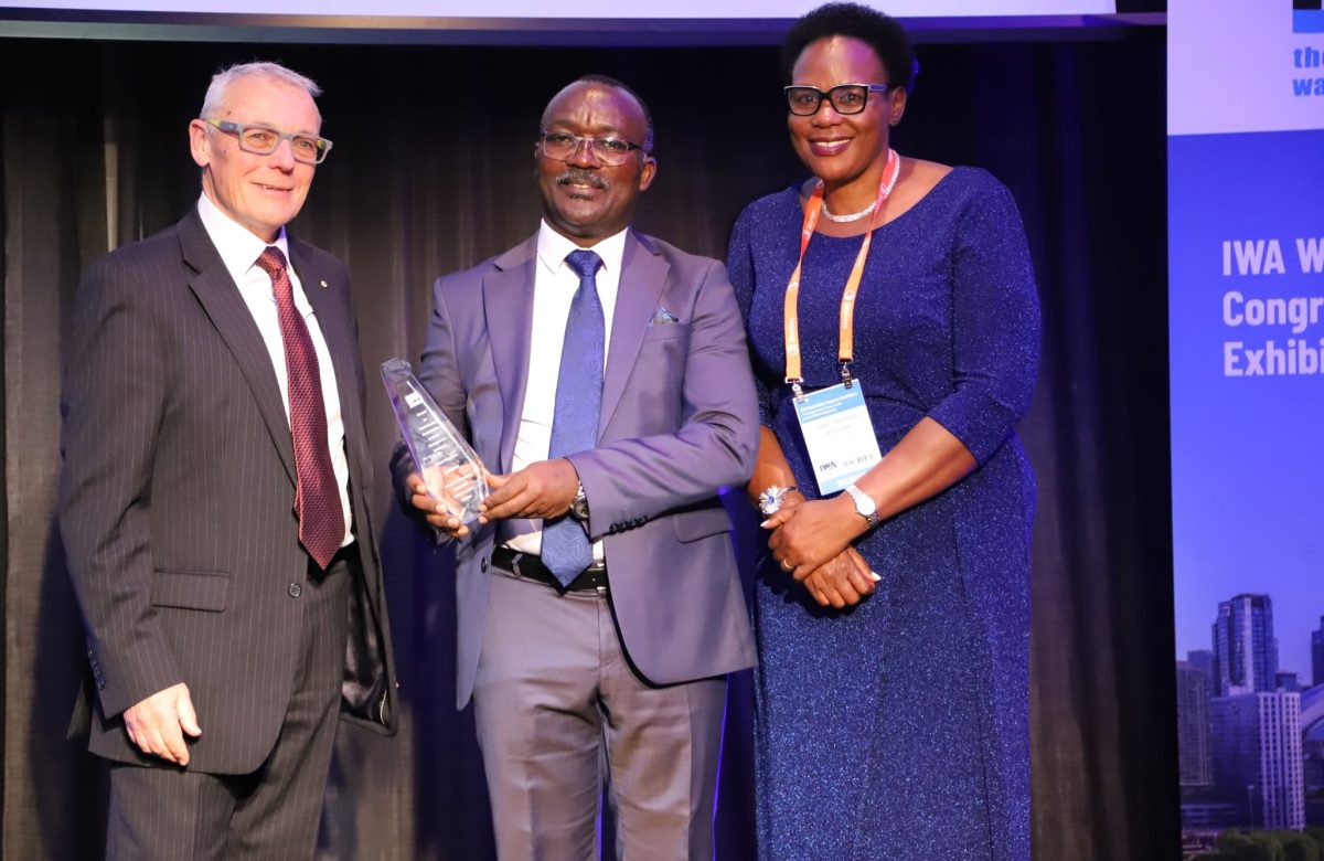 NWSC boss Eng. Silver Mugisha awarded with prestigious International Award for his outstanding contributions to water sector on the global stage