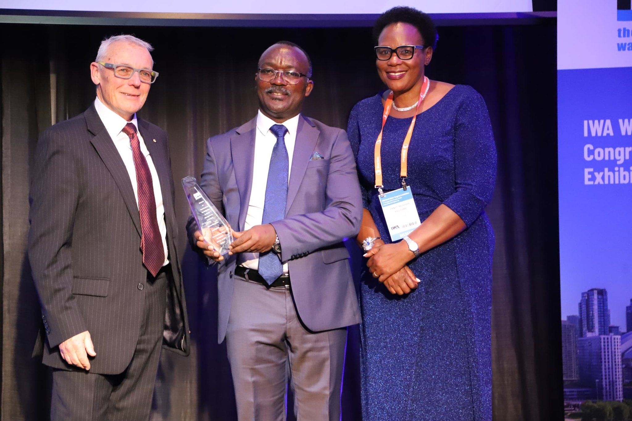 NWSC boss Eng. Silver Mugisha awarded with prestigious International Award for his outstanding contributions to water sector on the global stage