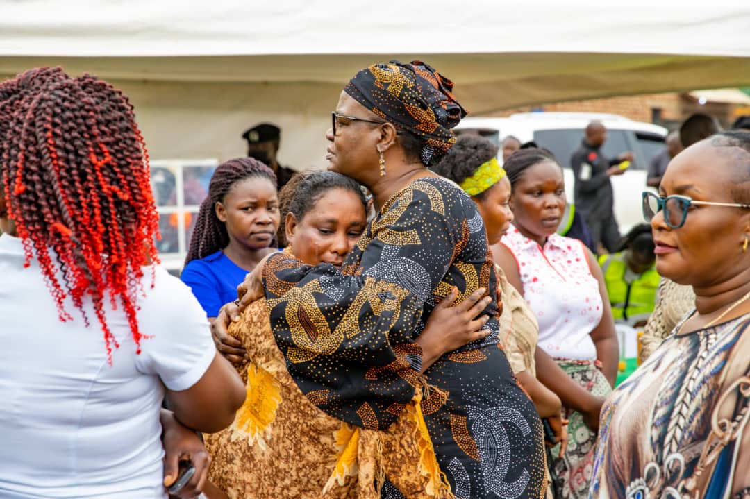 HEARTY! KCCA commiserate with the Kiteezi survivors in prayers at the campsite