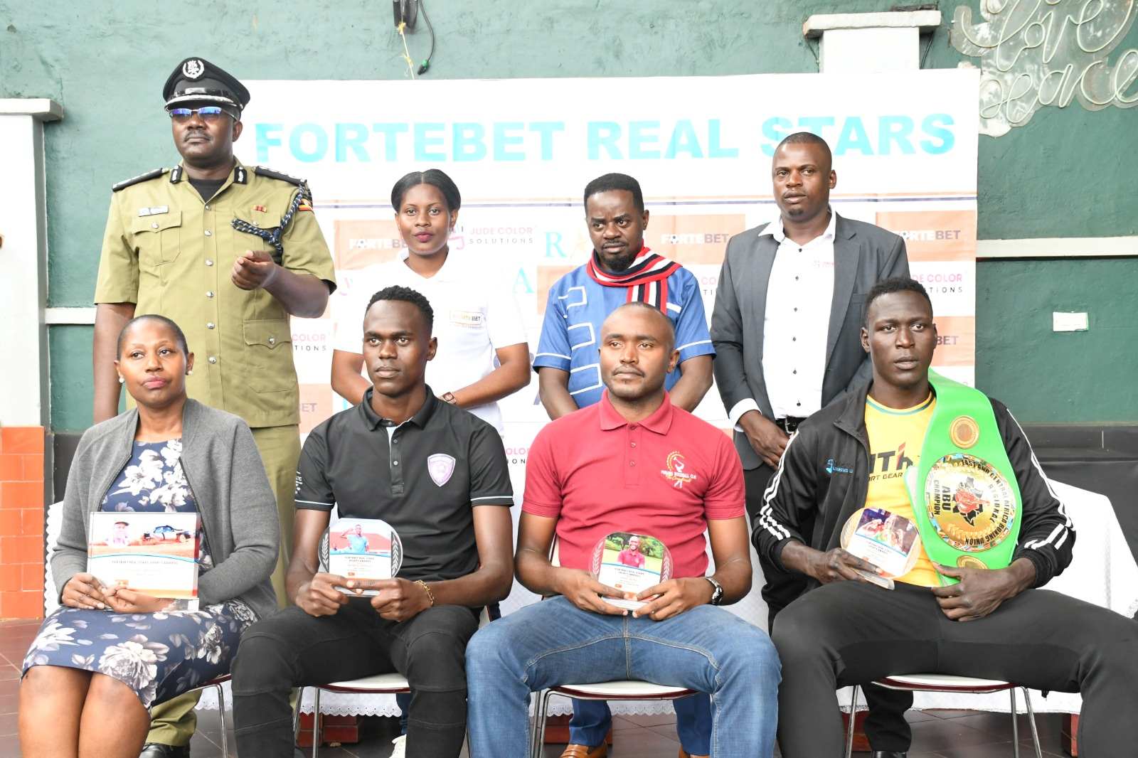 Charles Muhangi scoops Lifetime achievement accolade from Fortebet Real Stars sports monthly awards.