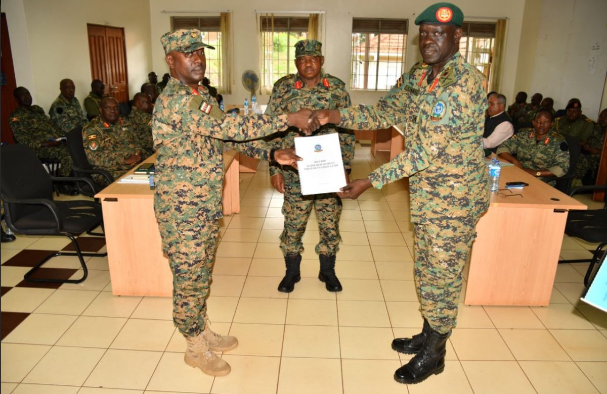 Maj Gen Bakasumba commends Brig Gen Omola for strengthening Uganda’s Rapid Deployment Capabilities