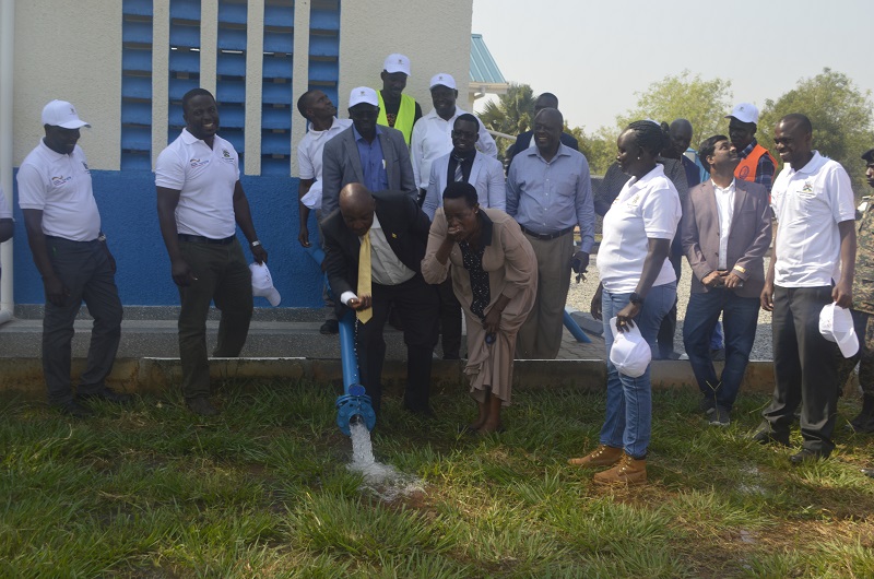 Excitement as Minister Sekindi commissions water and sanitation facilities in Northern Uganda