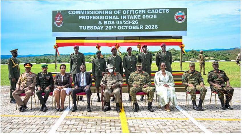 President Museveni commissions 280 UPDF officer cadets, urges them to remain focused and disciplined